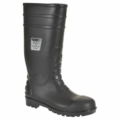 Portwest FW95 Total Safety Waterproof Rubber Work Boots Steel Toecap Muck Boots • $49.08