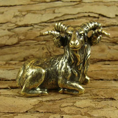 Solid Brass Goat Figurines Sheep Statue House/Office Decor Animals Figurines • $24.99