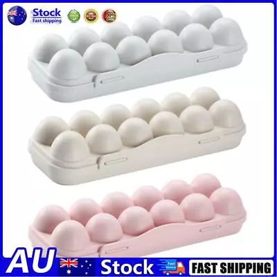 $10.28 • Buy AU Egg Tray Holder Home Storage Box Kitchen Fridge Crisper Container Organizer