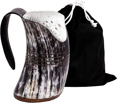Viking Horn Mug Drinking Horn Mug Ale Horn Mug Beer Mug Christmas Gift • $34.19