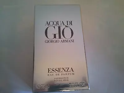 Giorgio Armani Acqua Di Gio Essenza 75ml Edp Spray Men's Fragrance Discontinued • $429