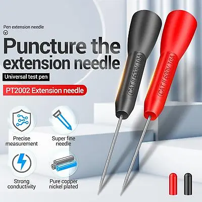 $2.05 • Buy 2Pcs Multimeter Test Lead Extention Back Probe Sharp Needle Micro Pins