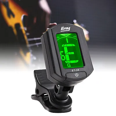 ENO ET-33 Guitar Tuner Ukulele Bass Violin Chromatic LCD Clip-on Electronic • $12.99