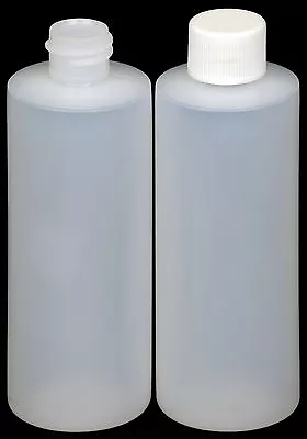 Plastic Bottle (HDPE) W/White Lid 4-oz. 12-Pack New • $7.95