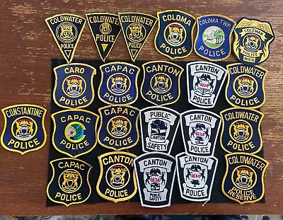 Vintage Obsolete State Of Michigan Police Patches Mixed  Lot Of 21 Item 236 • $10.50