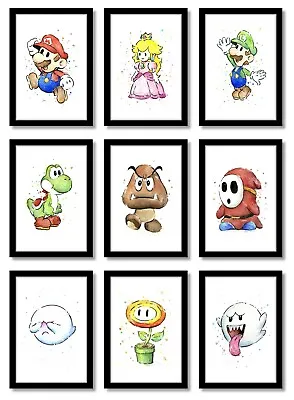 £3.50 • Buy Super Mario Characters Children's Bedroom Poster Birthday Gift A4 Unframed