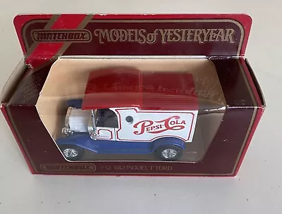 Models Of Yesteryear - Y-12 1912 Model T Ford - Pepsi Van - Matchbox • £5