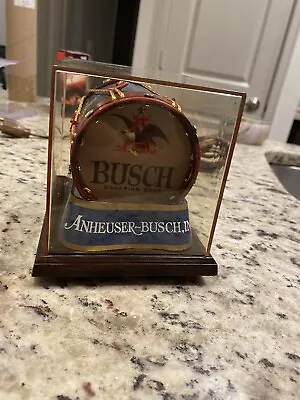Anheuser Busch Bavarian Parade Drum Bar Light Vintage 1970 • $100