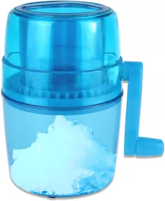 Hand Crank Ice CrusherSnow Cone Machine Household Mini Portable Ice Shaver With • $13.89