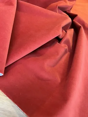 Warwick Plush Fabric Paprika Colour  2.4m Length 138cm Wide • £20