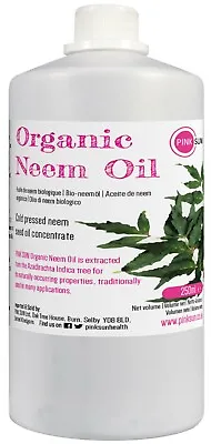 Organic Neem Oil 250ml Cold Pressed Unrefined Pet Plant Horse Insect Repellent • £10.95