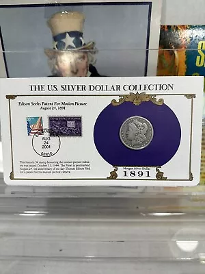 1891-o Morgan Silver Dollar Collection Postage Stamp New Orleans Mint Semi Key • $3.25