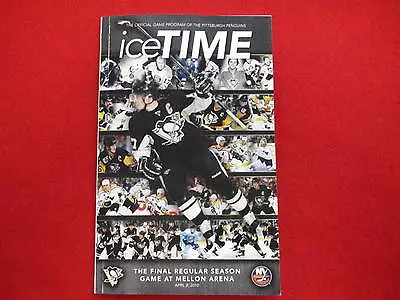 Pittsburgh Penguins Ice Time Magazine   Crosby   Last Game In Mellon Arena • $24.95