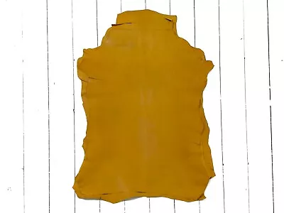 £39.99 • Buy 1mm Dyed Veg Tan Suede Sheepskin Leather Craft Half/whole Hide - Light Tan