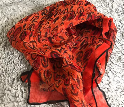 Stunning Vintage VERA Neumann Scarf ~ Signed ~ Silk - Square • $27.50