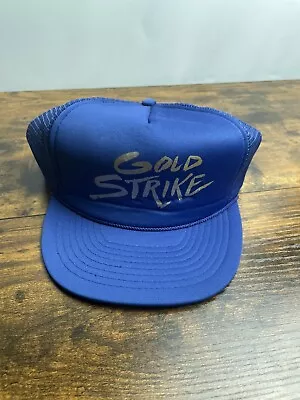 Royal Pacific Vintage Gold Strike Blue Hat Snap Back Trucker Hat • $8