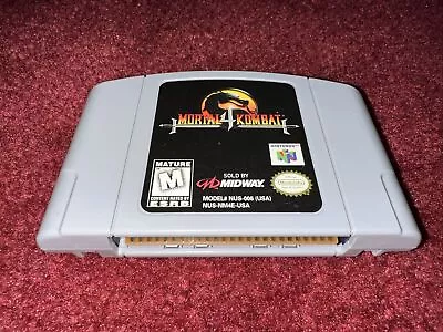 AUTHENTIC Mortal Kombat 4 Nintendo 64 / N64 (1998) Cleaned & TESTED Cart ONLY! • $37.95