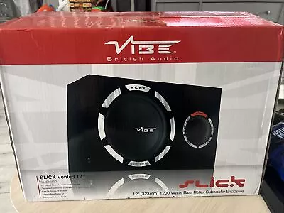 VIBE SLICKV12-V2 BASS REFLEX  SUBWOOFER 400 Watt RMS 1200 Watt Peak • £139.99