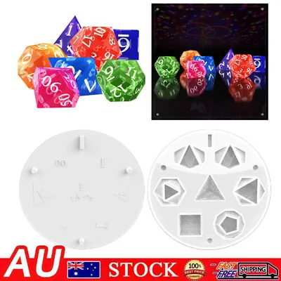 Dice Fillet Shape Resin Mold UV Epoxy Jewelry Making Silicone Mould Tool AU • $16.99