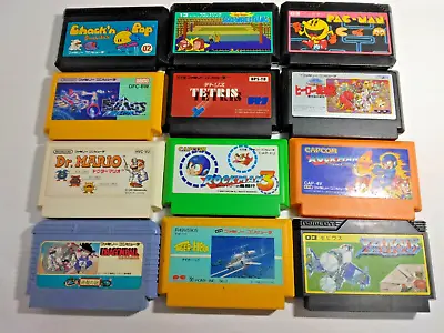 Wholesale Lot 12 Nintendo Famicom Mario Megaman DragonBall NES FCTested • $84.99