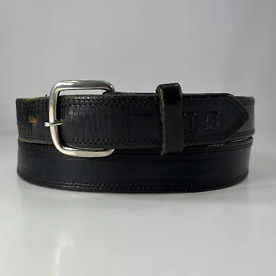 Rancho Del Sol Black Leather Work Belt - Men's Size 40 • $13.30