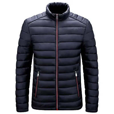 Men Autumn And Winter Casual Outwear Lightweight Zip Pocket Cotton-Padded Jacket • $57.57
