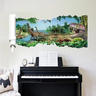 3D Dinosaur Jurassic Removable Wall Stickers Decal Kids Bed Room Home Decor USA • $8.25