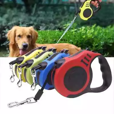£6.79 • Buy Durable Dog Leash Retractable Nylon Lead Extending Puppy Walking Running Leads