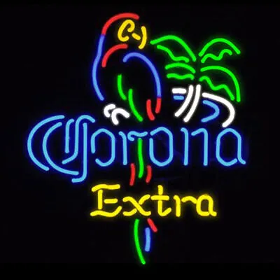 Corona Extra Beer Parrot Bird Palm Tree 17 X14  Neon Light Sign Lamp Bar Martini • $120.49