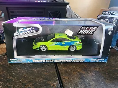 1/43 Greenlight Fast And Furious Diecast Brian's 1995 Mitsubishi Eclipse  • $15