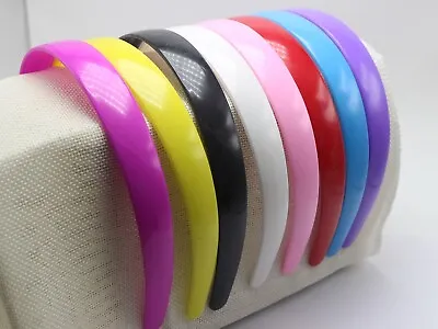 5 Pcs Plastic Wide Alice Hair Band Headbands 20mm(3/4 ) Hair Accessories • £4.55