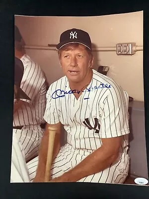 Mickey Mantle Signed Photo 11x14 Yankees HOF Autograph Image BLEM JSA • $249.99