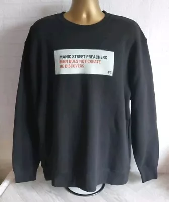 Rare Manic Street Preachers Men's XL Man Does Not Create He Discovers Sweatshirt • £49.95