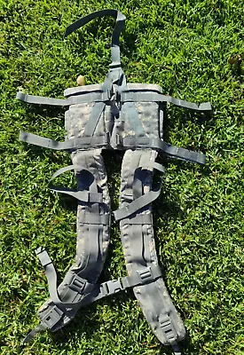 ACU Large Rucksack Shoulder Straps Molle II ~NO CUT STRAPS TEARS Or RIPS~ • $10