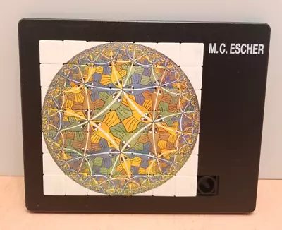 Vintage 1990 M.C. Escher Sliding Jigsaw Puzzle “Circle Limit Iii” Pussycat 1959 • $19.99