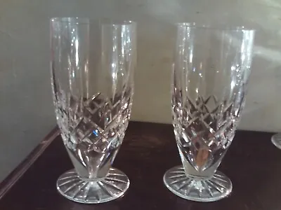 $75 • Buy Waterford Crystal Lismore Water / Tea,  Goblets / Glasses , Set Of 2