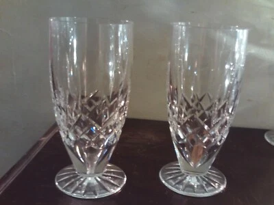 $75 • Buy Waterford Crystal Lismore Water / Tea,  Goblets / Glasses , Set Of 2