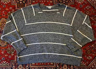 £1.99 • Buy H&M LOGG Striped Jumper Size XL Grey 