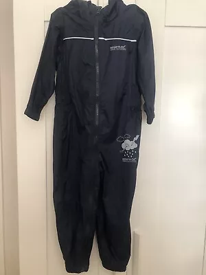£7.95 • Buy Boys Girls Unisex Puddle Suit Waterproof All In One REGATTA 2-3 24-36 Mths Navy