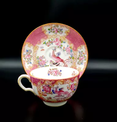 Minton England Pink Cockatrice Porcelain Tea Cup And Saucer 9646 • $79.55