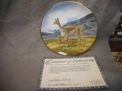Vintage   The Vicuna  By Will Nelson 1991 Collector Plate #9731a W/coa N/r • $20