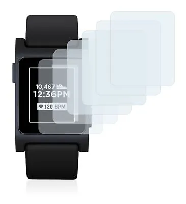 Pebble 2  Smart Watch  6x Transparent ULTRA Clear Screen Protector • $21.84