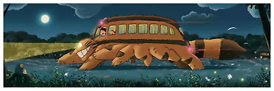 My Neighbor Totoro Catbus B By Pablo Olivera Ltd Edition X/150 Print Mondo MINT • $95