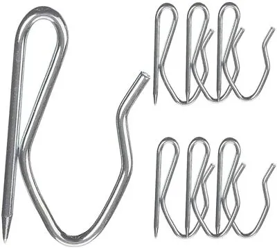 Metal Pin Curtain Hooks -PacK OF 10 / 20 / 40 / 60 / 80 / 100-Pinch Pleat Style • £1.95
