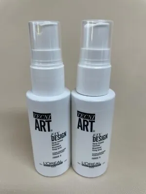 X2 L`oreal Professional Tecni Art Fix Design Spray Mini 45ml (2 Bottles) • £6.99