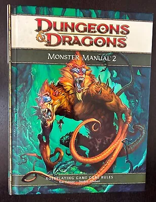 DUNGEONS AND DRAGONS Monster Manual 2 Hardcover (2009 Wizards Coast) -- OOP HC • $19.99