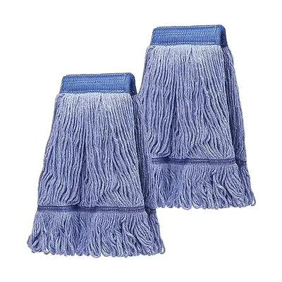 Mop Head  Cleaning Heavy Duty Mop Head Commercial  Wet Industrial Blue Cott • $21.91