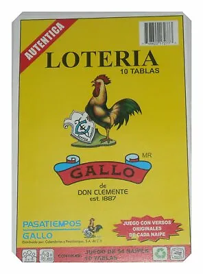 Loteria 10 Different Boards 1 Deck 54 Cards Mexican Bingo Authentic Don Clement • $8.45