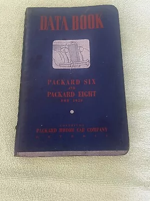 1937 Copyright Data Book-Packard Six And Packard Eight-Packard Motor Car Co. • $49.99