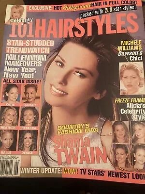 SHANIA TWAIN 101 Hairstyles Magazine - 2000 Michelle Williams • $20